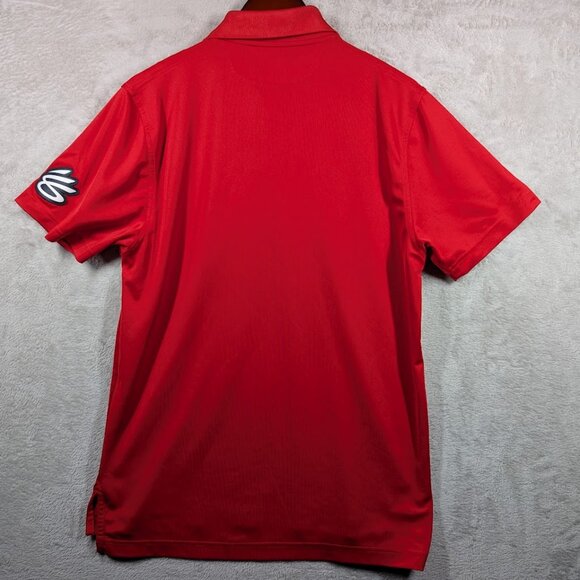 Under Armour Stephen Curry SC30 Underrated Golf Tour Red Golf Polo Size Small - Picture 8 of 8